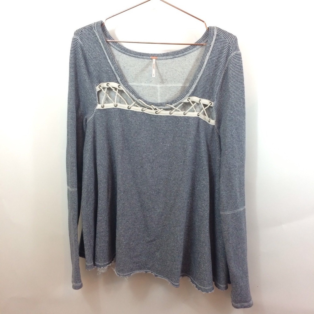 Free People Women's Striped Pullover Sweater